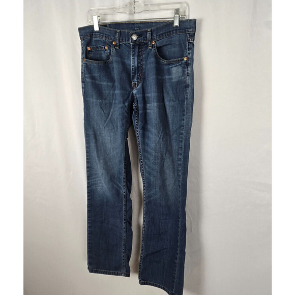 Levi's 559 Jeans Men's 34 x 31 (tag 32 x 34) Blue Dark Wash Relaxed Straight - Picture 16 of 16